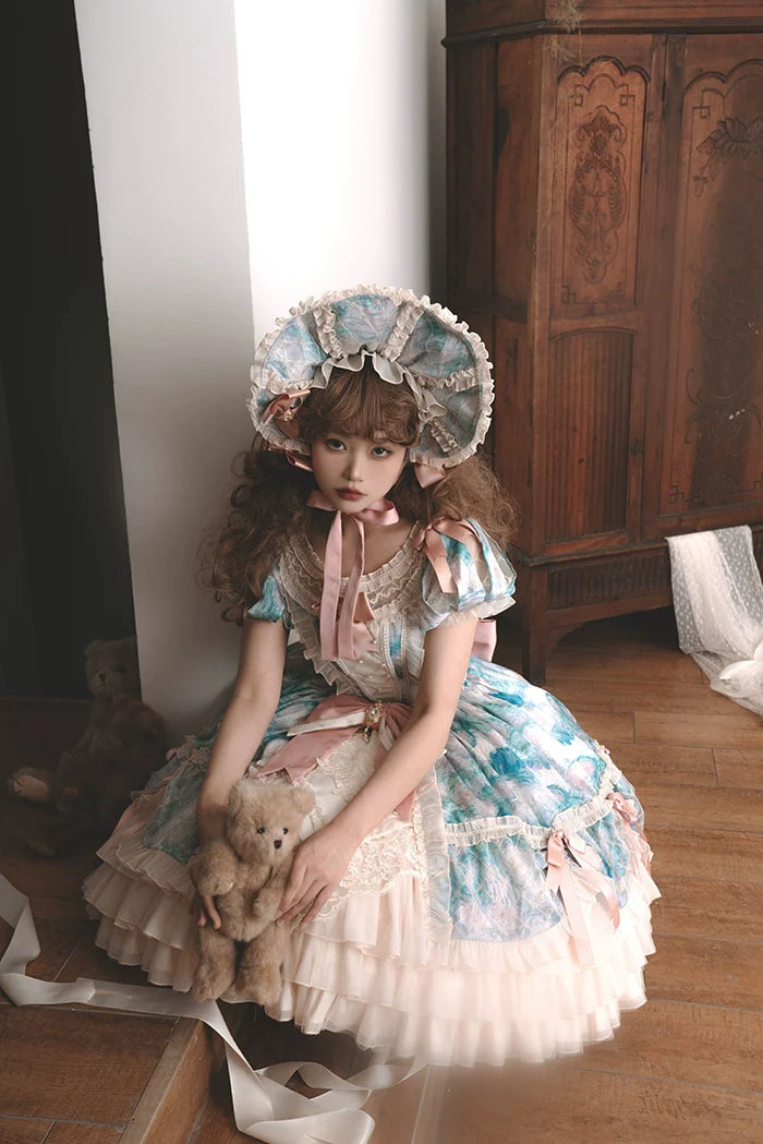Alice Girl - Angel Heart - Sweet Lolita OP Dress, Tiered Ruffles