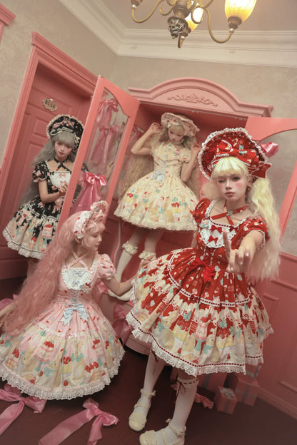 Dark Star Island - Honey Bunny Cake - Sweet Lolita JSK/OP/Strap SK/Shirt