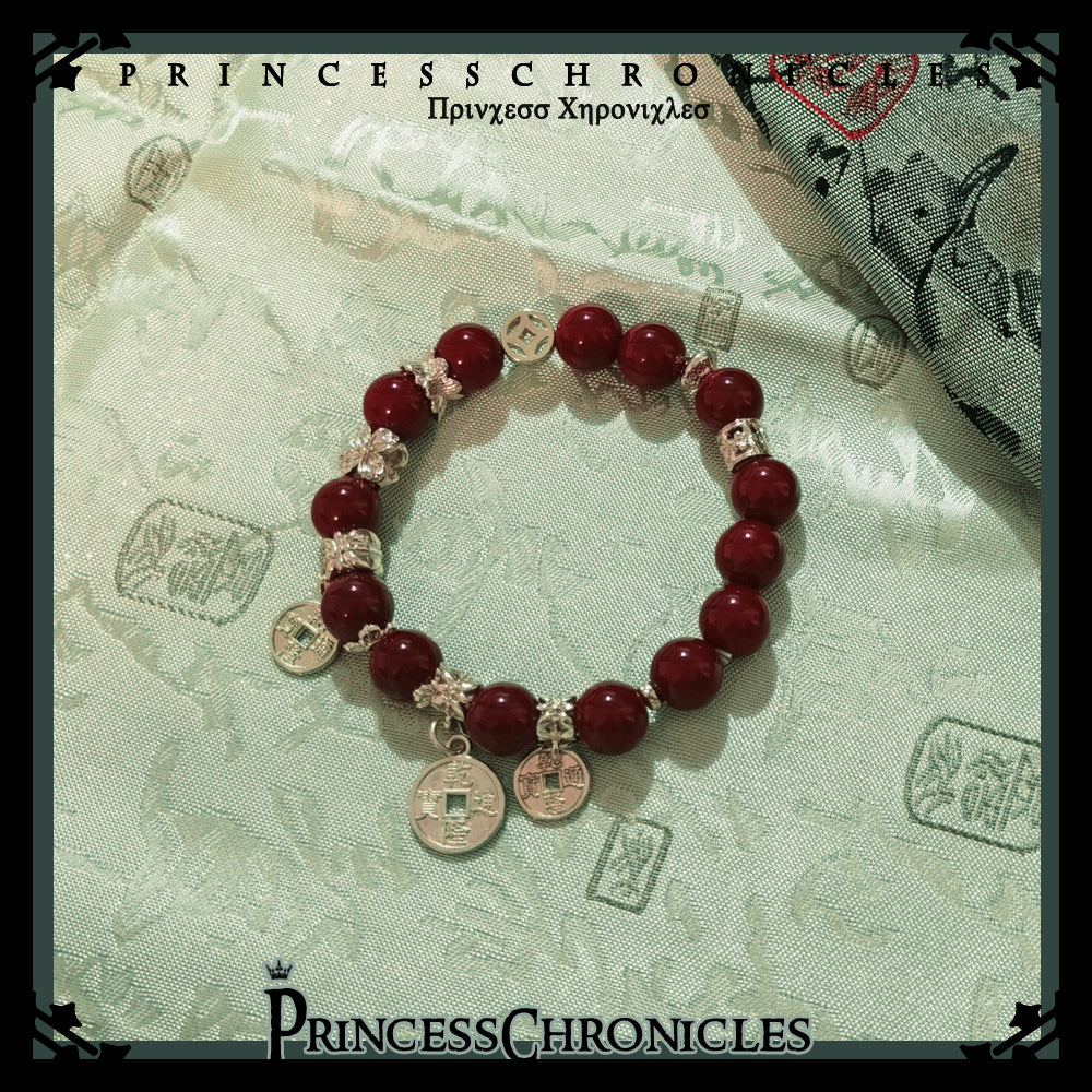 Princess Chronicles - Fortune and Treasure - Chinese Style Lolita Bracelets with Copper-cash Pendant