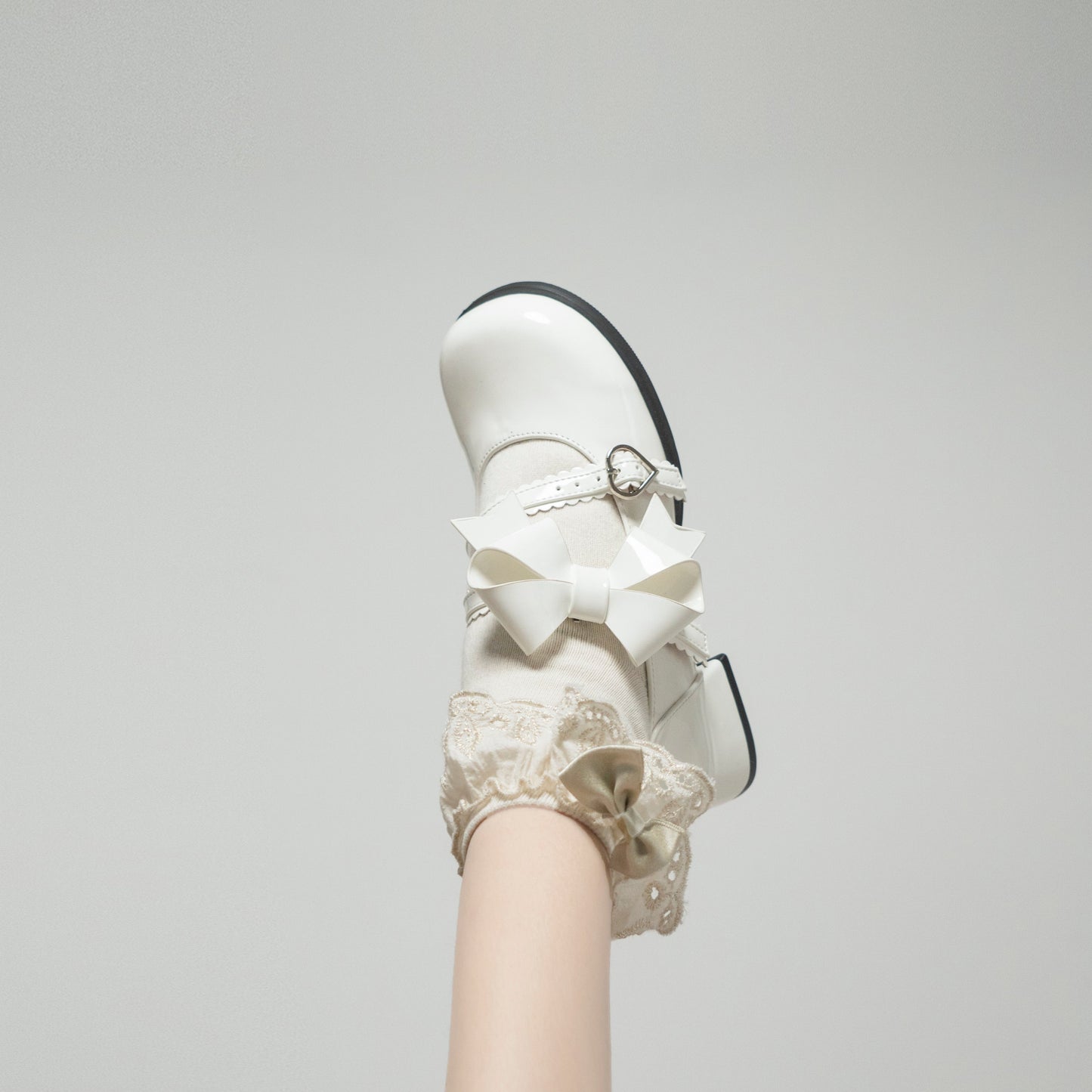 Dolly Doll - Apple Candy - Mary Jane Lolita Shoes Bow PU Low-Mid Heel Shoes