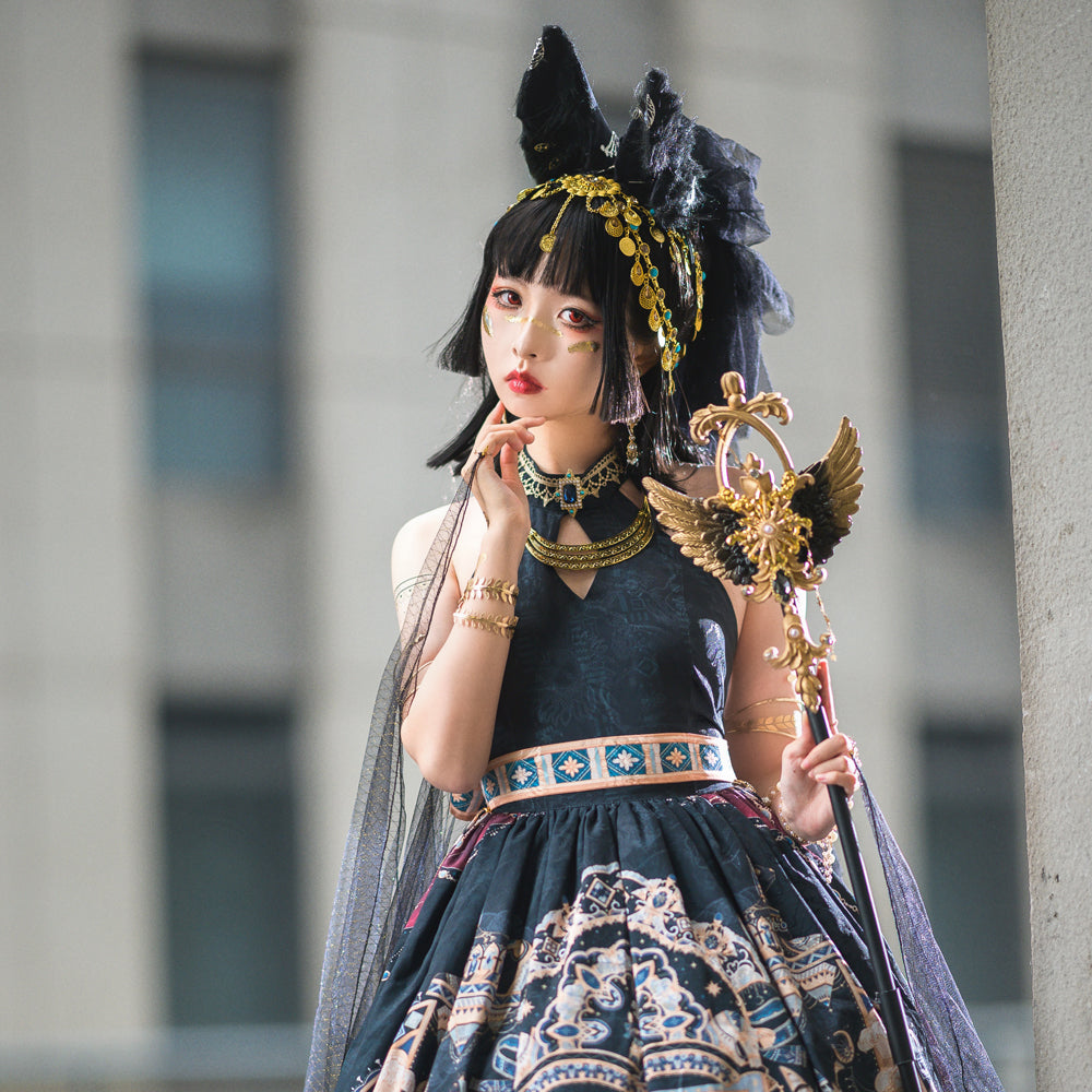 Miss Point - Dusk Bester - Egyptian Lolita Brooch Waistband Shawl