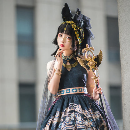 Miss Point - Dusk Bester - Egyptian Lolita Brooch Waistband Shawl