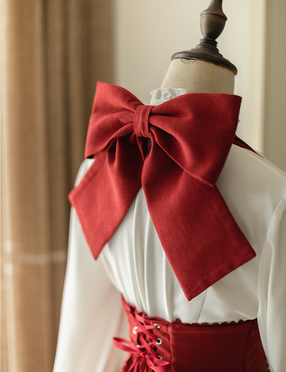 Forest Wardrobe - South of the Forest - Vintage Lolita Halter JSK Dress, French Style Blouse