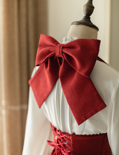 Forest Wardrobe - South of the Forest - Vintage Lolita Halter JSK Dress, French Style Blouse