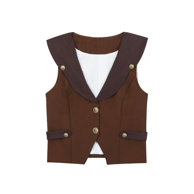 Letters from Unknown Star - Pirate Guide - Vintage Lolita Suit Vest JSK Dress