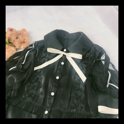 OCELOT - Lolita Blouse Yuelong Poem Long Sleeve Inner Shirt