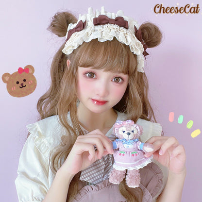 Cheese Cat - Doll Lullaby Tabby Cat Cotton Lolita Headdress