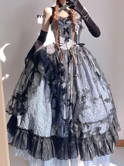 Xingweimian - Medea's Kiss - Halloween Gothic Lolita JSK Embossing Bridal Dress