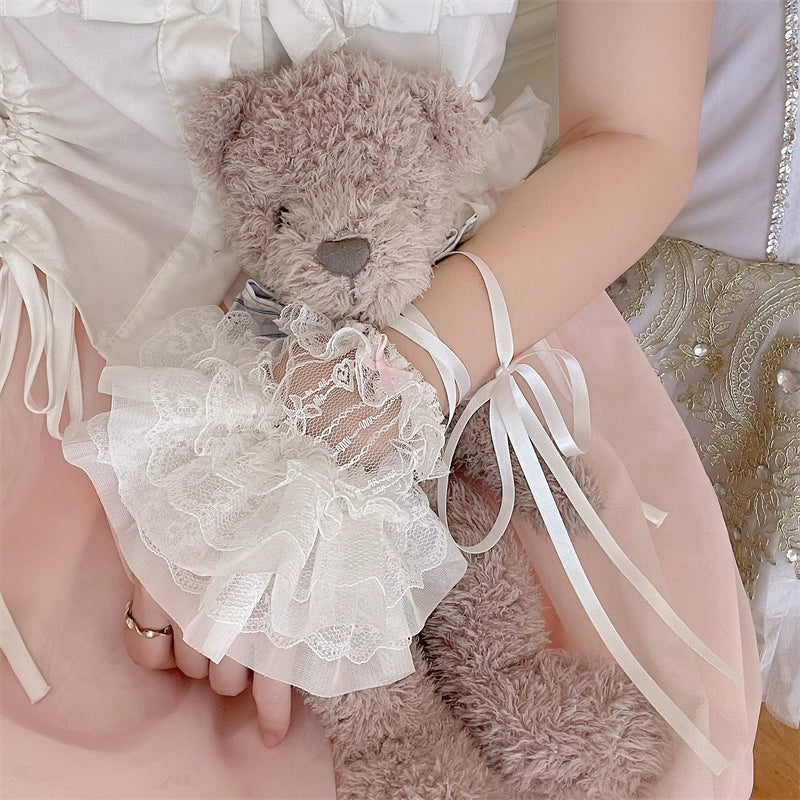 Sugar Girl - Sweet Lolita Cuffs Ballet Lace Breathable Straps Sleeves