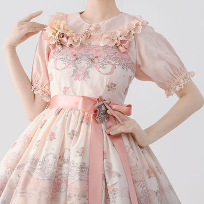 MIST - Hyde Garden - Cotton Lolita Blouse Puff Short Sleeve Shirt