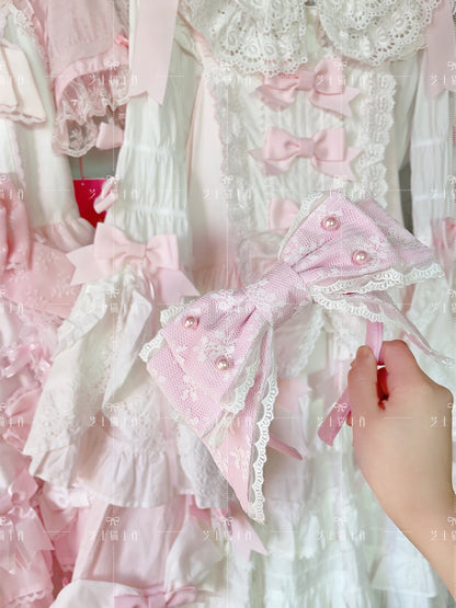 Cheese Cat - Sweet Lolita KC Lace Butterfly Lolita KC with Pearl