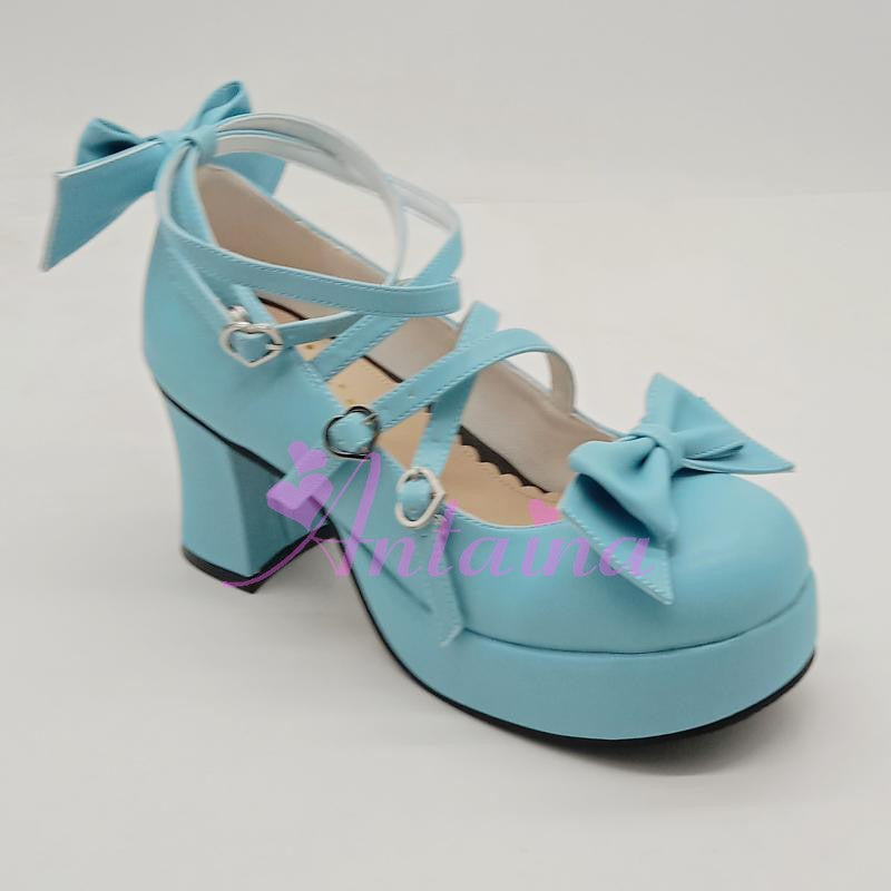 Antaina - Popular Japanese Lolita Bow Strap Multiple Colors