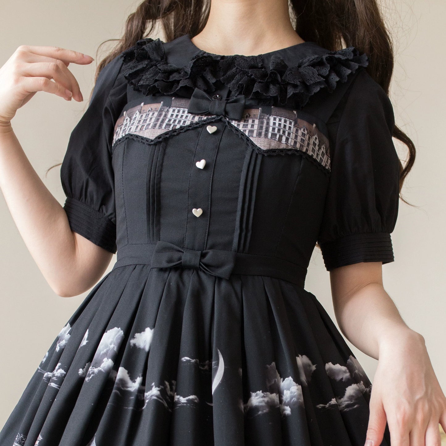MIST - Semi-sweet Milk Cake - Sweet Lolita Short Sleeve Blouse with Lace Peter Pan Collar