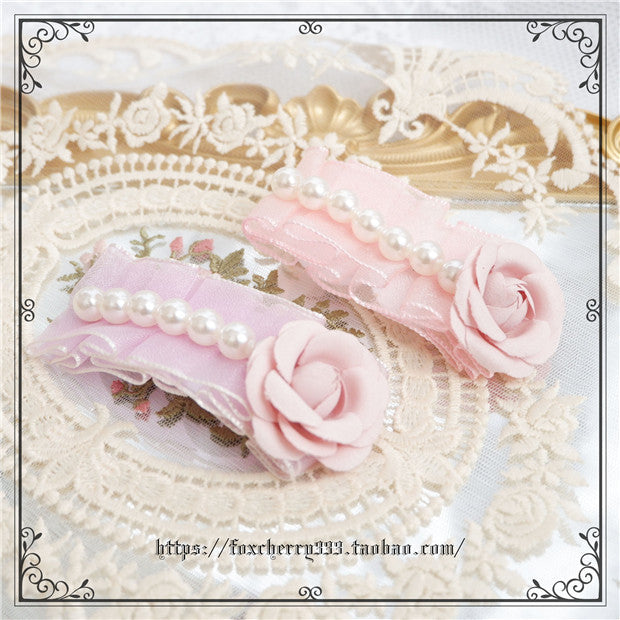 Fox Cherry - Sweet Lolita Bow Hairband Hairclip
