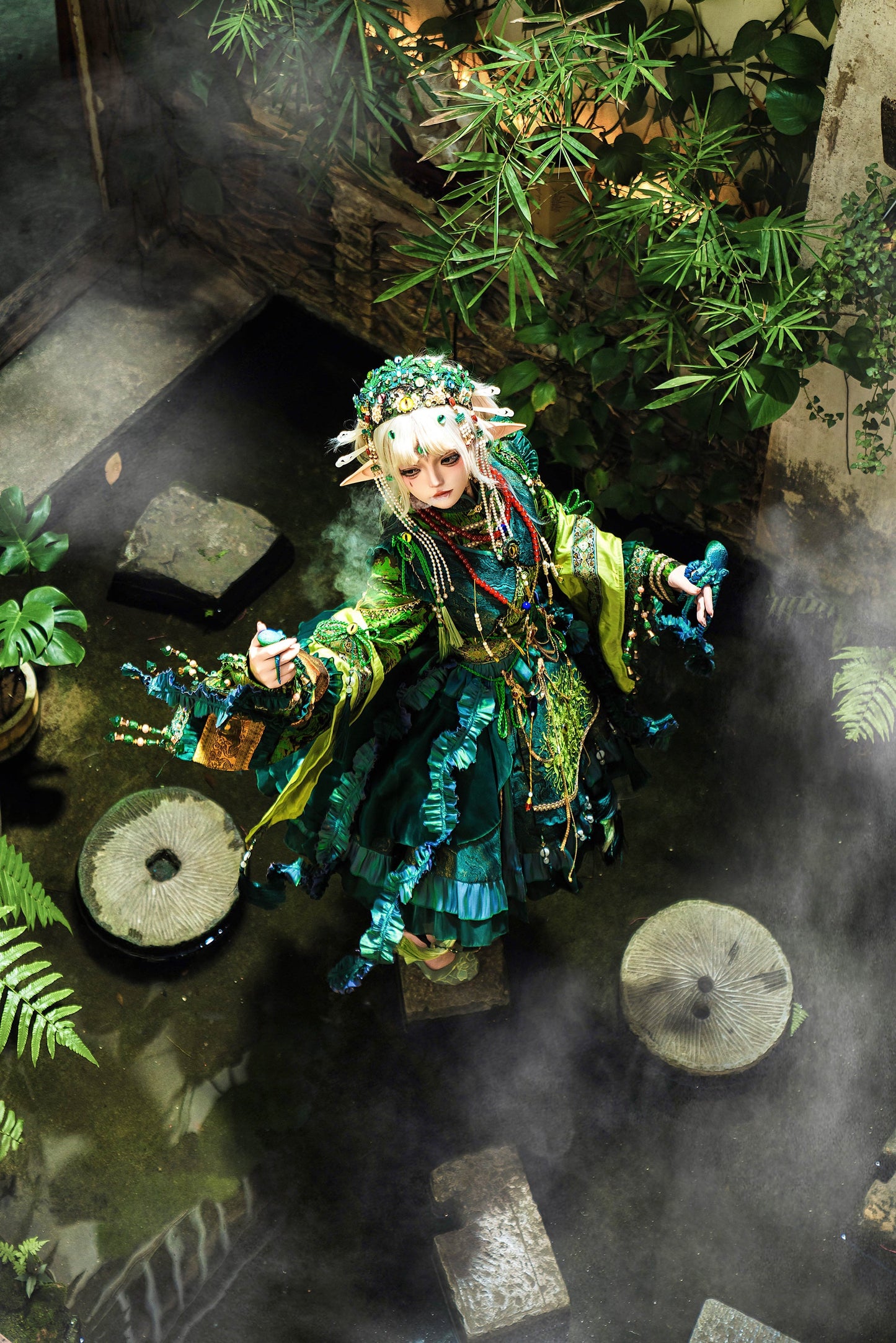 Your Highness - Baimu Ji - Gothic Lolita Dress Chinese Style OP with Terror Element