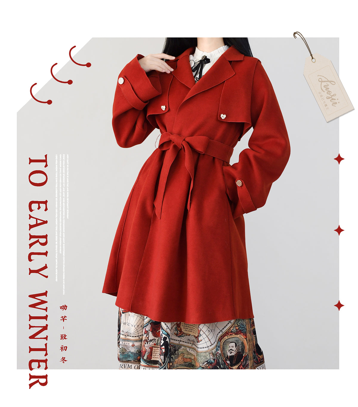 Yuansu - To Early Winter - Multicolors Lolita Winter Overcoat