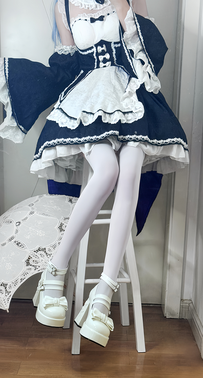 Dreamland - Whispers of the Rose - Daily Lolita Platform Heels Shoes with Relief Rose