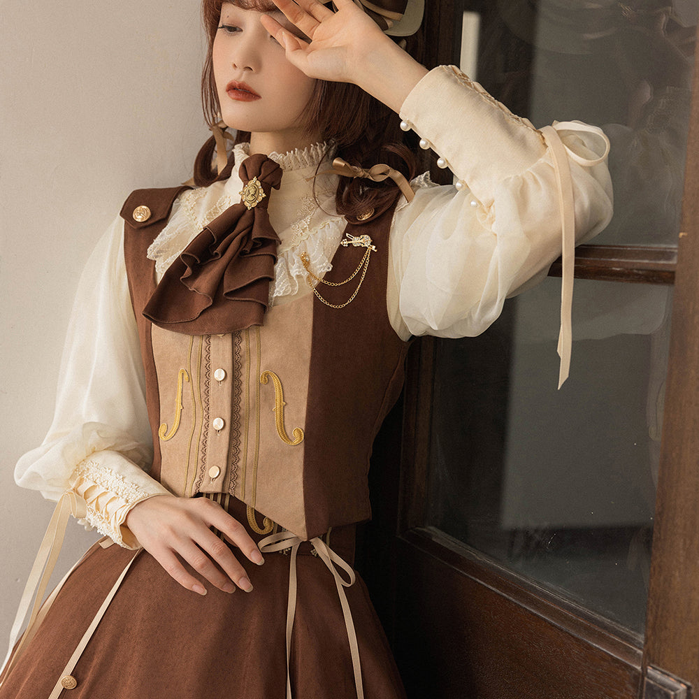 Miss Point - Golden Movement - Elegant Lolita Waistcost Short Vest Customized