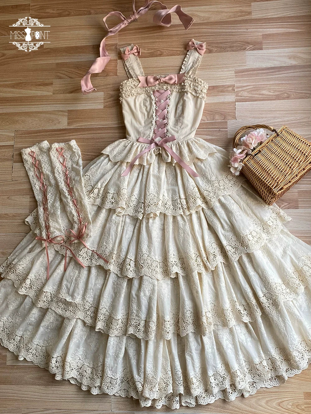 Miss Point - Forest Waltz - Classic Lolita Tiered Skirt Multi-layer Embroidered SK