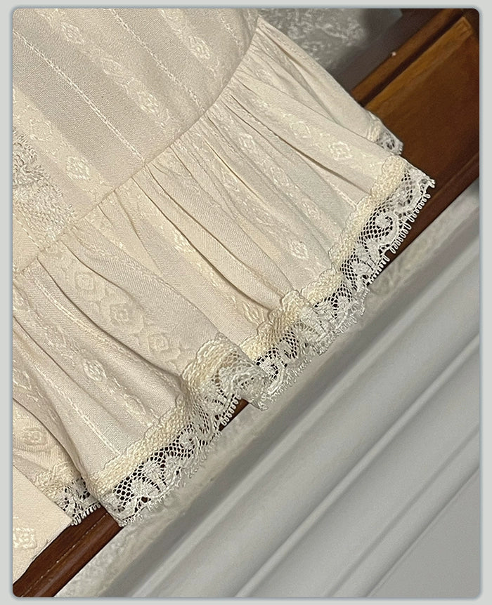 Alice Girl - Sea Salt Fairytale - Sweet Lolita Blouse Short Puff Sleeves Lolita Shirt