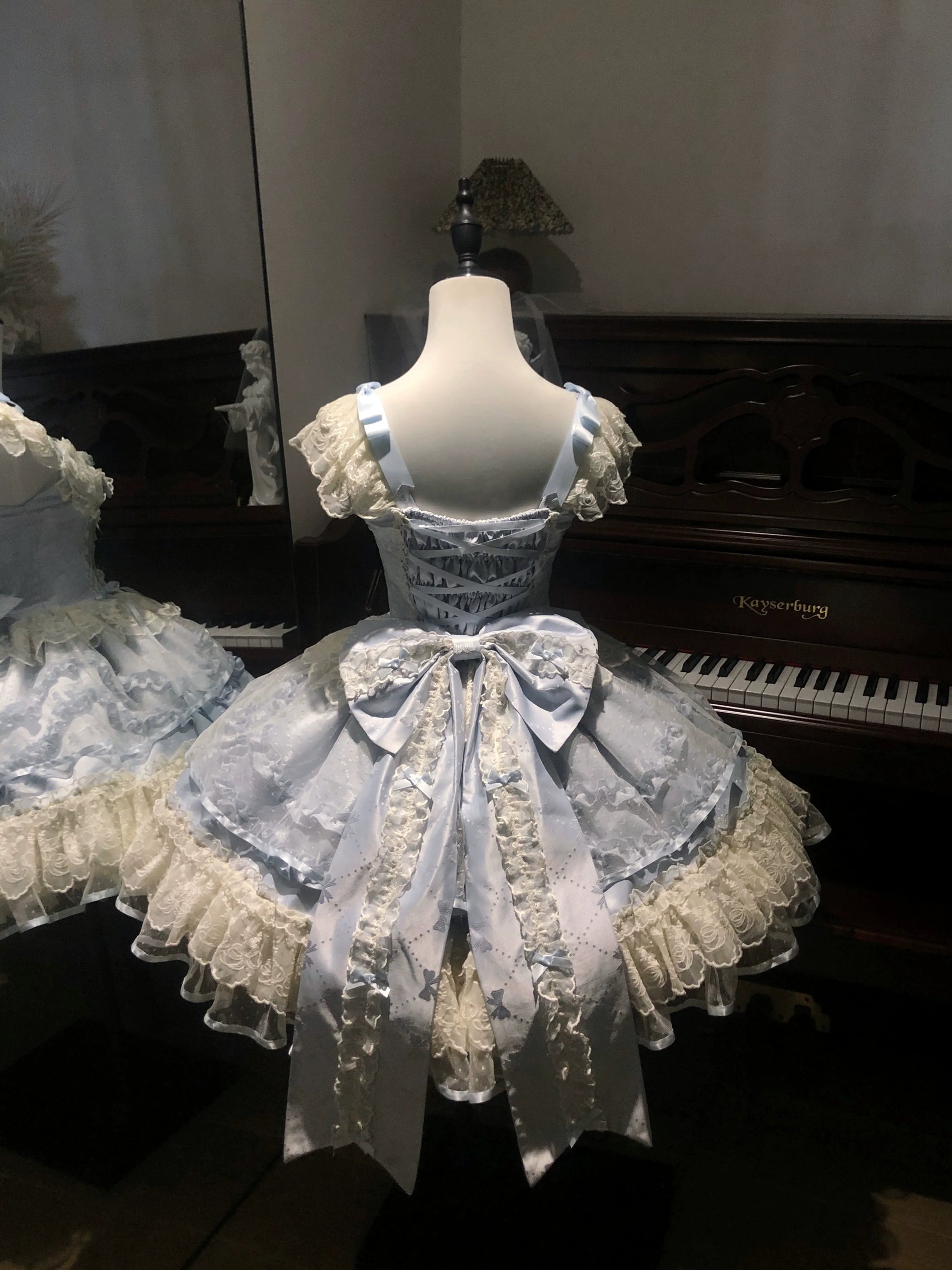 Sugar Girl - Dreamy Butterfly - Ballet-style Sweet Lolita JSK Dress With Large Bow Trailing