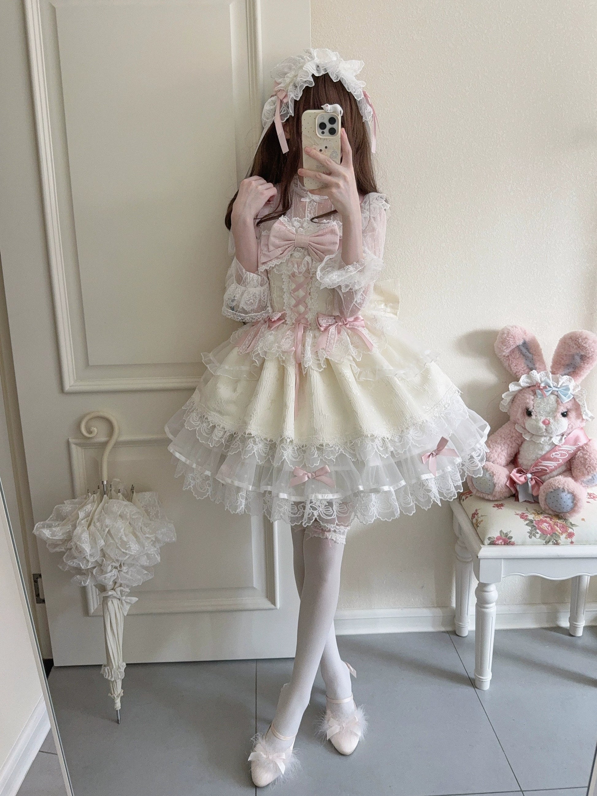 Sugar Girl- Fleeting Isle - Sweet Lolita Ballet Style Jumper Dress