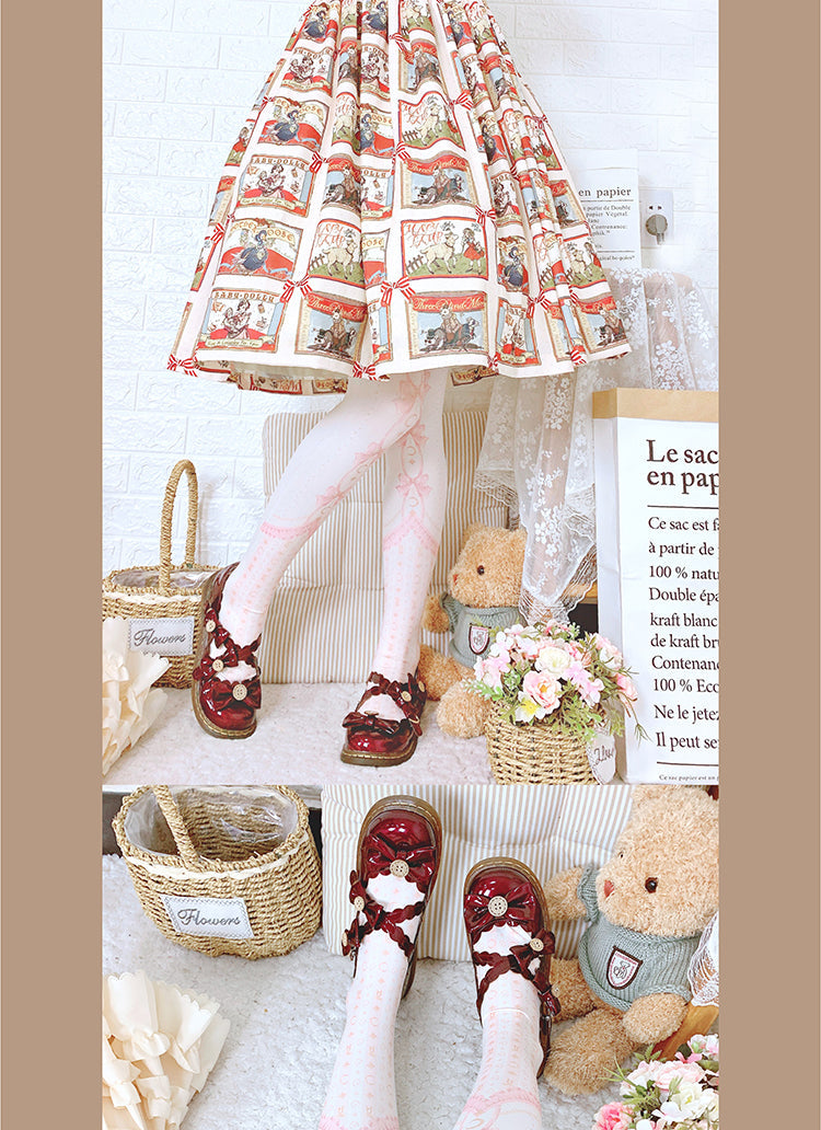 Roji roji - Kawaii 120D Velvet Lolita Tights Multicolors