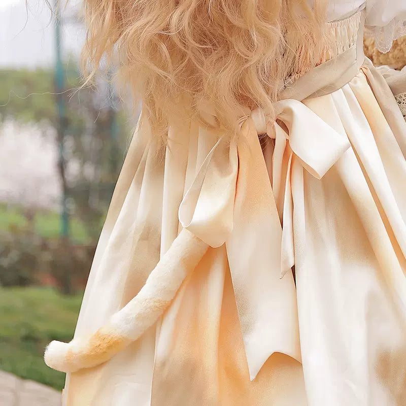 ZhiJinYuan - Sweet Lolita Lace Bow Hairband Multicolors