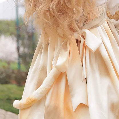 ZhiJinYuan - Sweet Lolita Lace Bow Hairband Multicolors