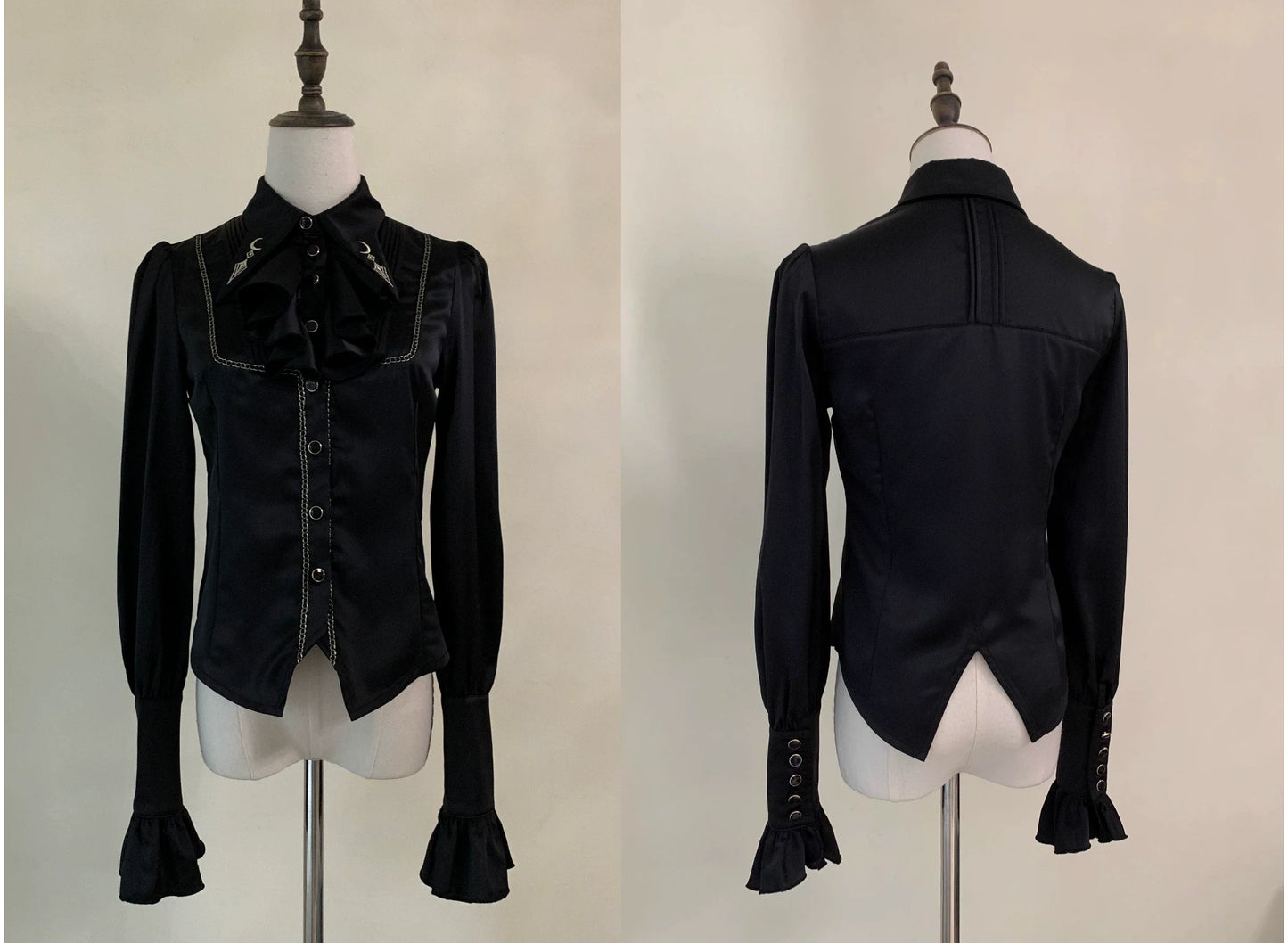 SilentMars - Law of the Fallen Moon - Retro Lolita Vest Coat Suit Knight Style Skirt