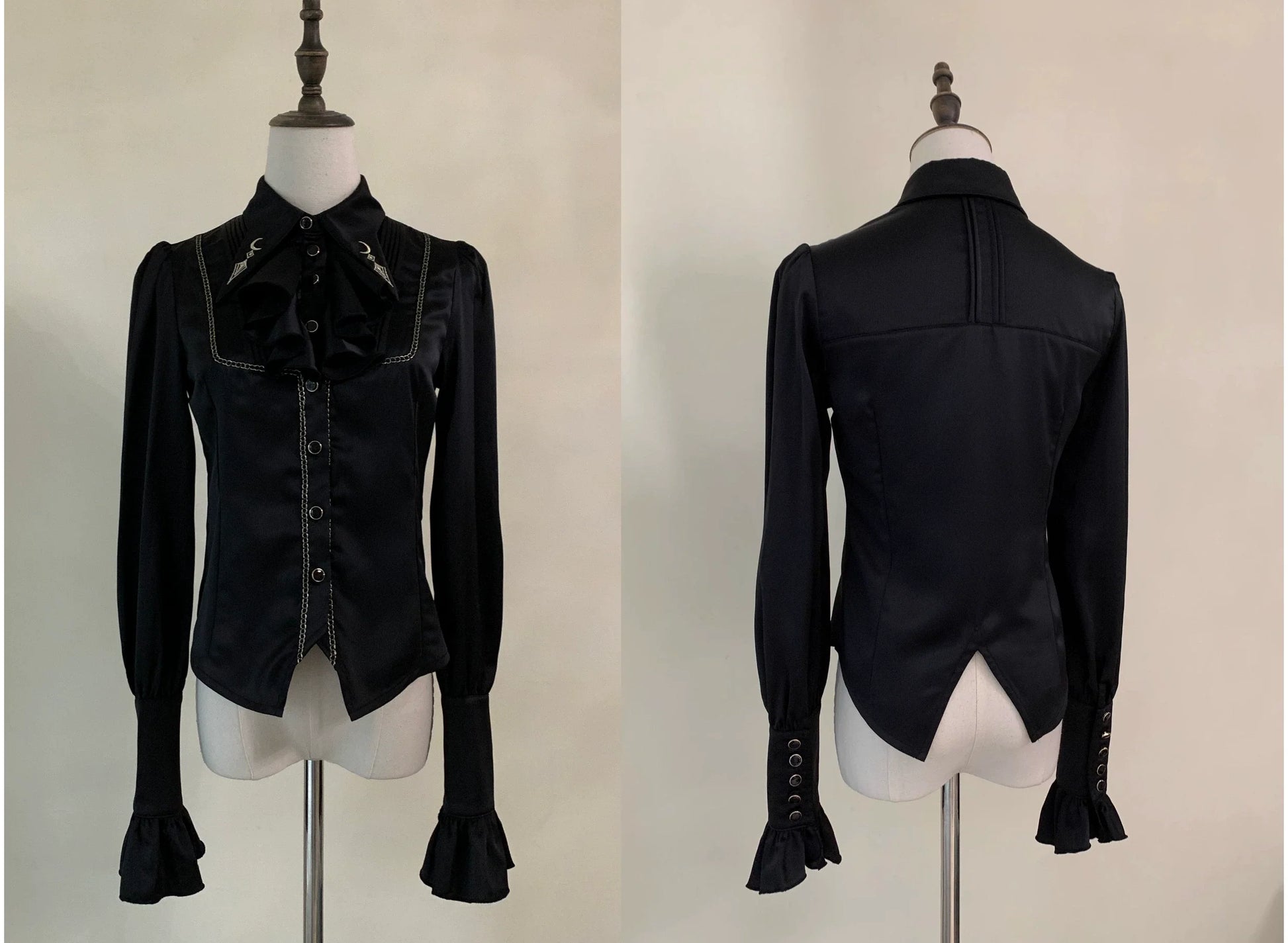 SilentMars - Law of the Fallen Moon - Retro Lolita Vest Coat Suit Knight Style Skirt