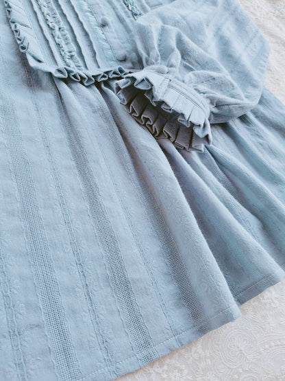 Yilia - J-fashion Ruffle Cotton Lolita Blouse