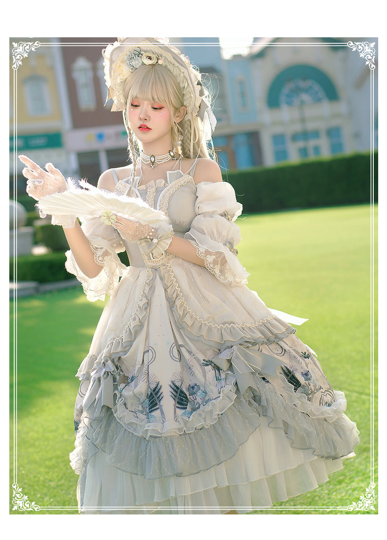 YingLuoFu - Rose Girl - Lolita Tea Party Wedding OP Dress
