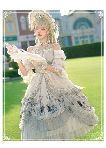 YingLuoFu - Rose Girl - Lolita Tea Party Wedding OP Dress