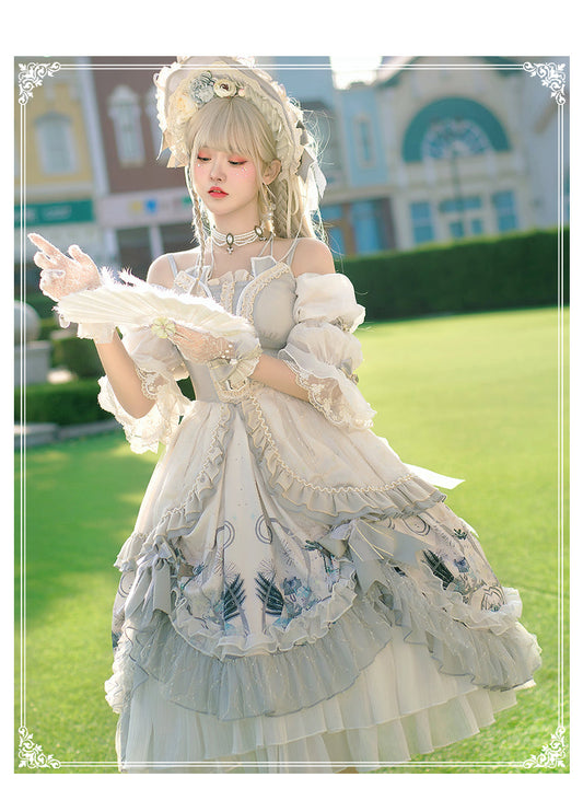 YingLuoFu - Rose Girl - Lolita Tea Party Wedding OP Dress