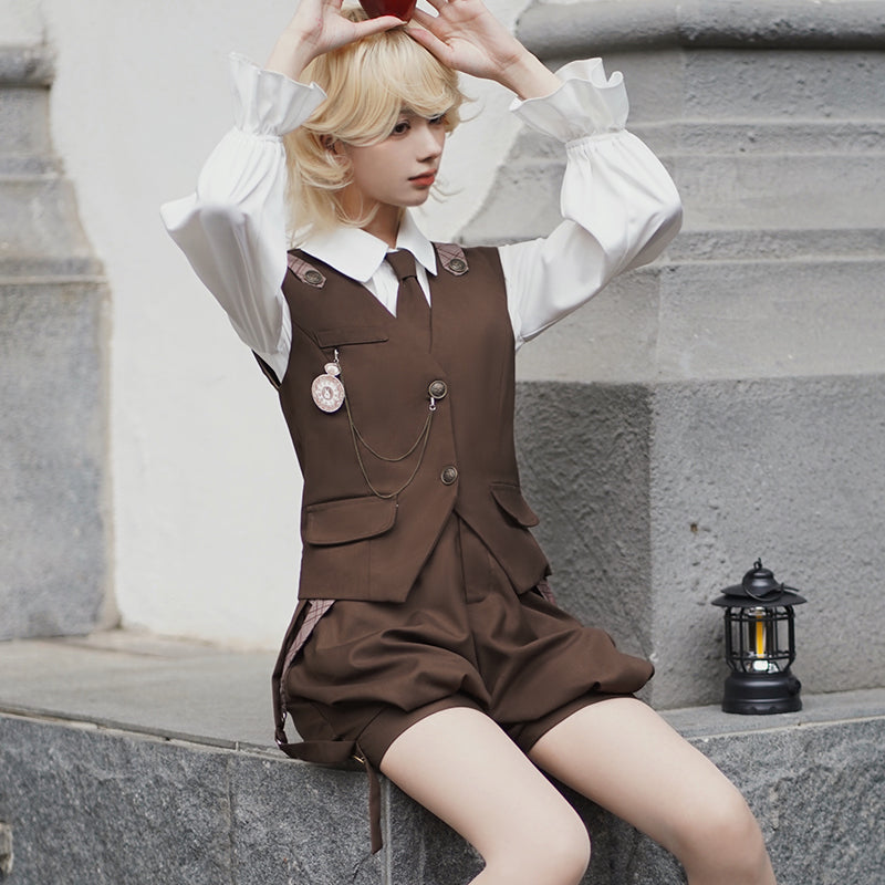 Letters from Unknown Star - Detective Rabbit Kiri - Ouji Lolita Outfits, Backpack Pants