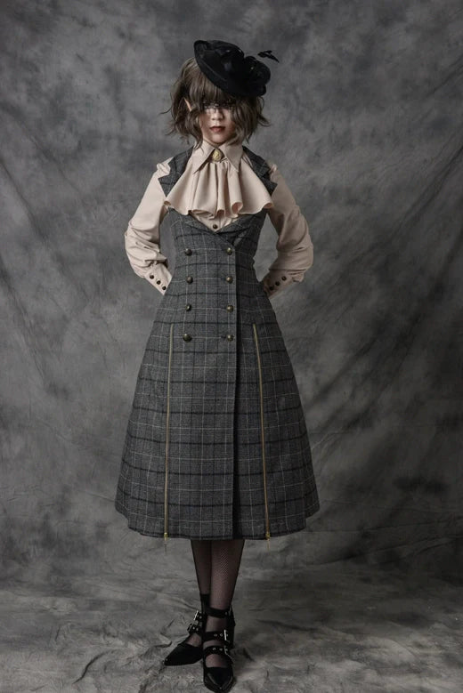 Vancy - Drunken Dreams - Vintage Lolita Dress Mutton Sleeve Shirt