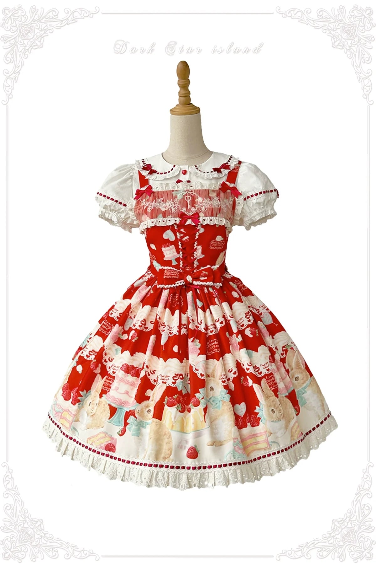 Dark Star Island - Honey Bunny Cake - Sweet Lolita JSK/OP/Strap SK/Shirt
