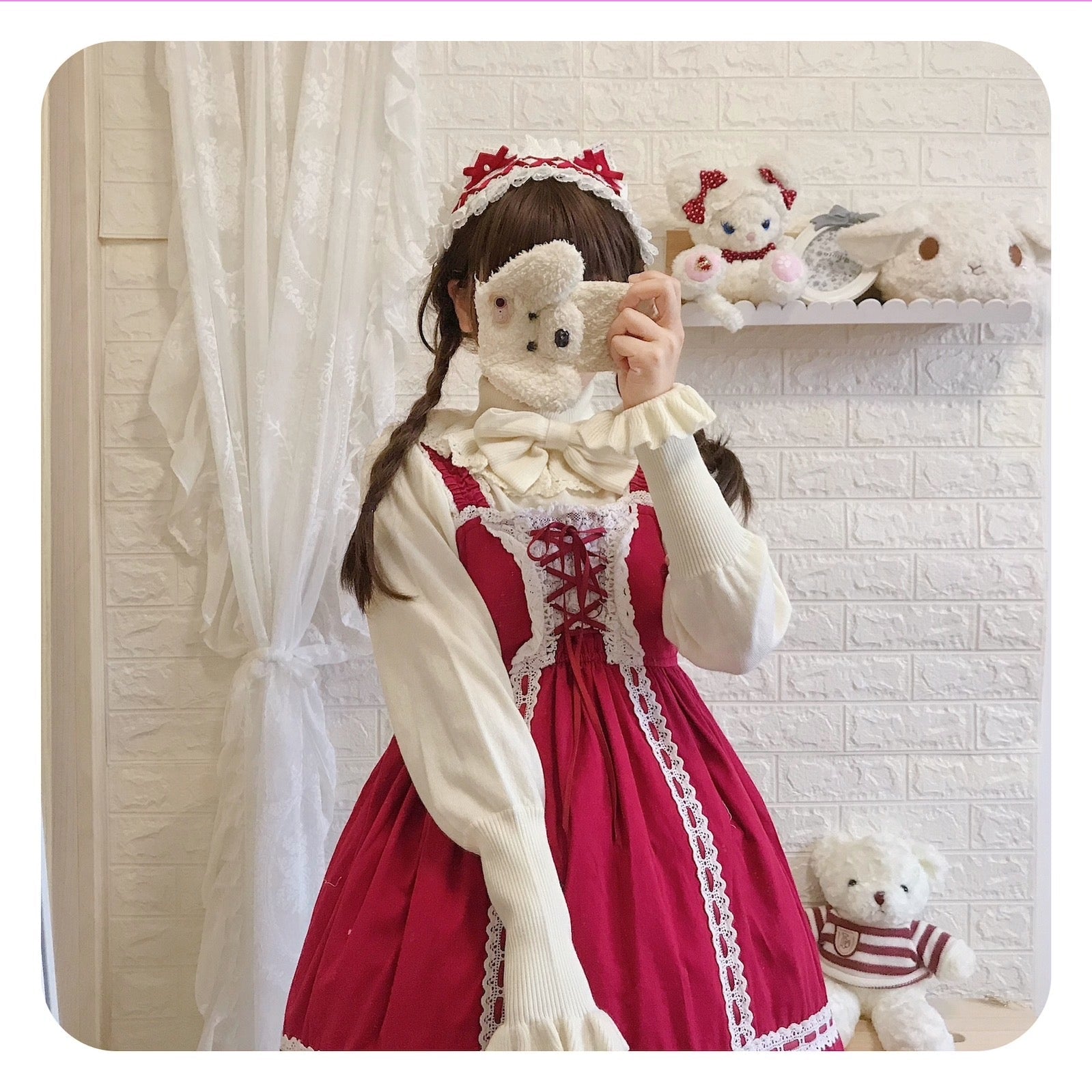 PPX STUDIO - Sweet Lolita Woolen Sweater Multicolors