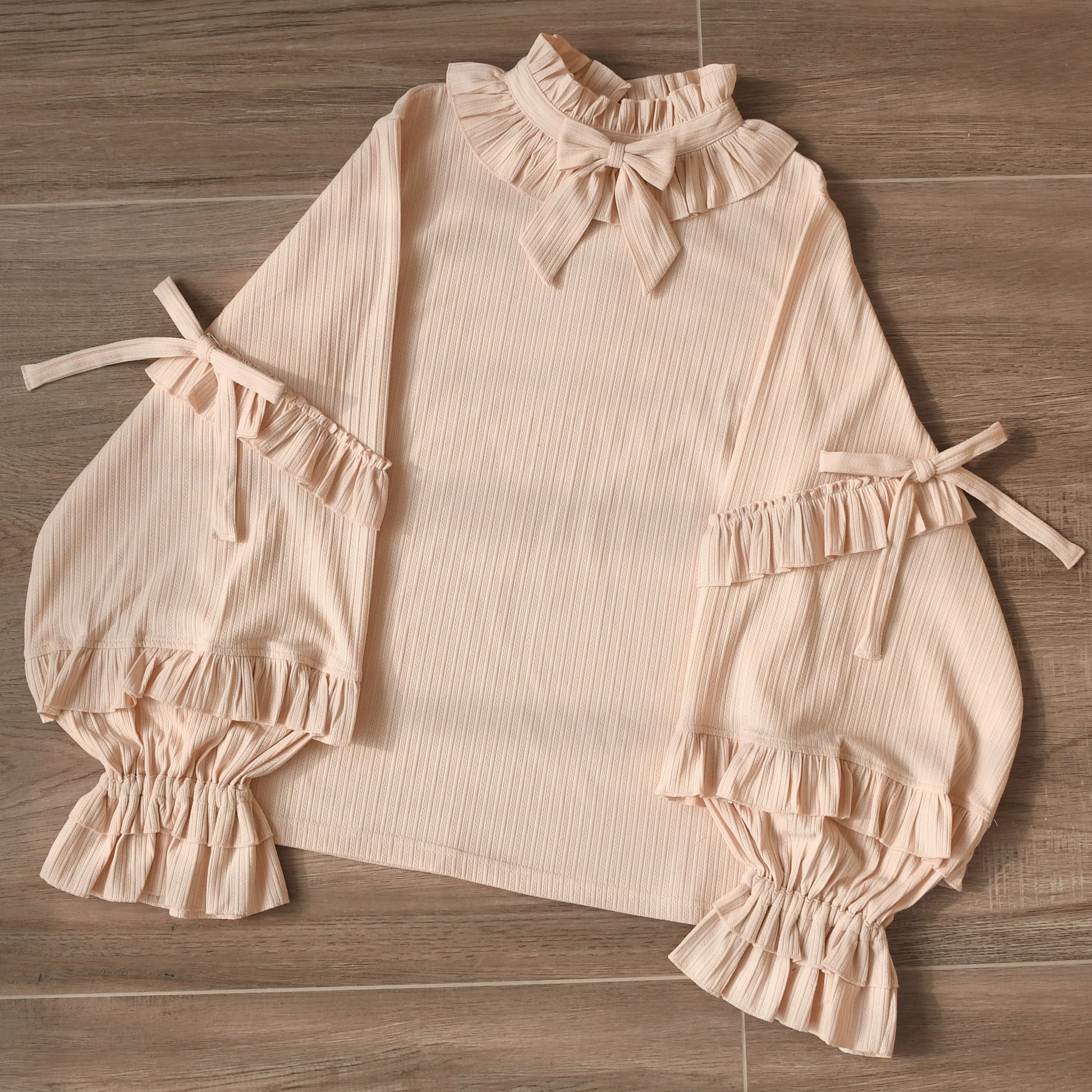 MIST - First Snow - Sweet Lolita Sweater Winter Puff Sleeve Knitting Innerwear