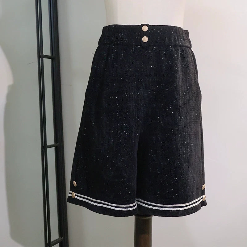 LizBird - Tomorrow Song - Ouji Lolita Loose Sweater and A-line Shorts