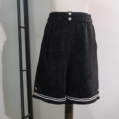 LizBird - Tomorrow Song - Ouji Lolita Loose Sweater and A-line Shorts