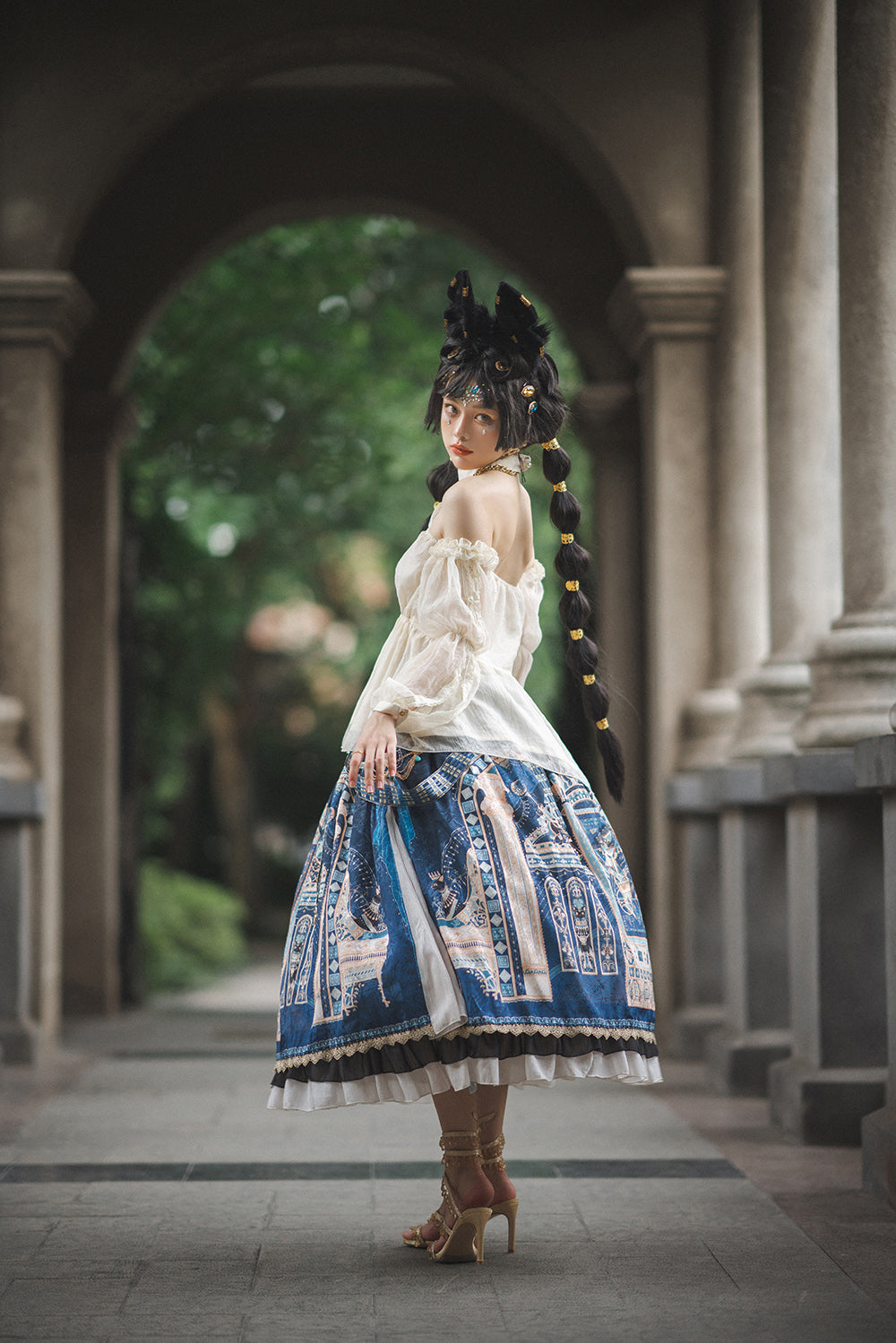 Miss Point - Dusk Bester - Egyptian Lolita Halter Attached Sleeve Blouse