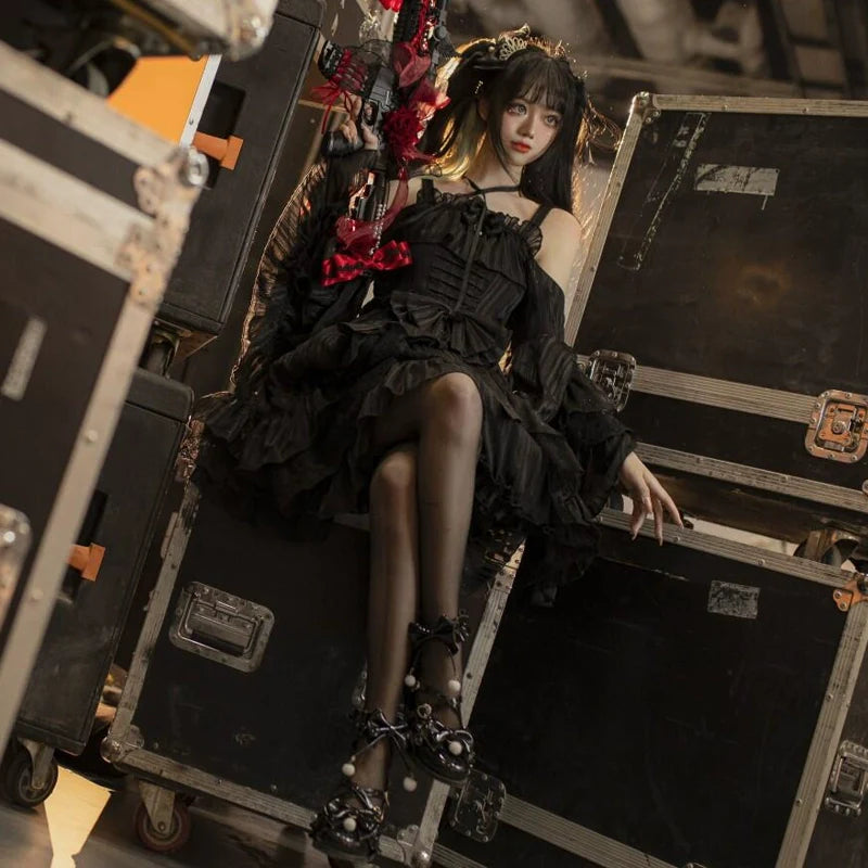 Fairy Godmothe - Preppy Style Flat Shoes Mid Heel Round Toe Lolita Shoes