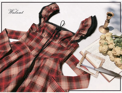 HuTaoMuJK - Madeleine - Classic Lolita JSK Suit Black Lolita Blouse and Coat