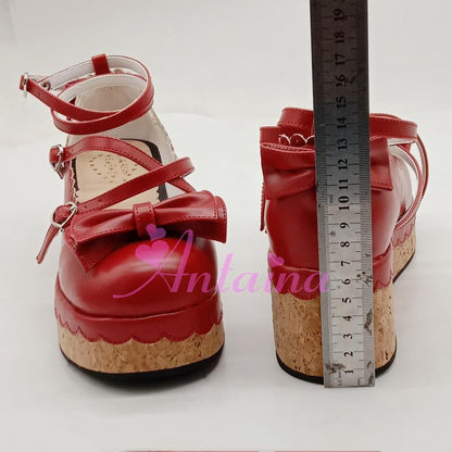 Antaina - Sweet Lolita Tea Party Red Shoes