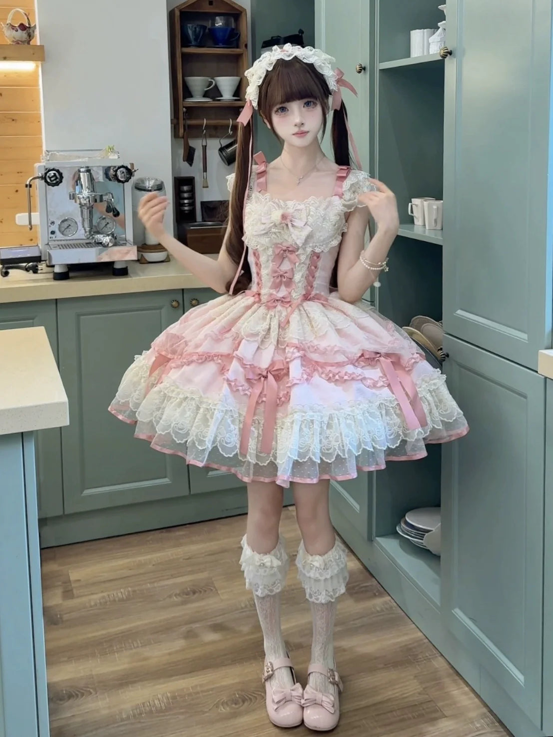 Sugar Girl - Dreamy Butterfly - Ballet-style Sweet Lolita JSK Dress With Large Bow Trailing