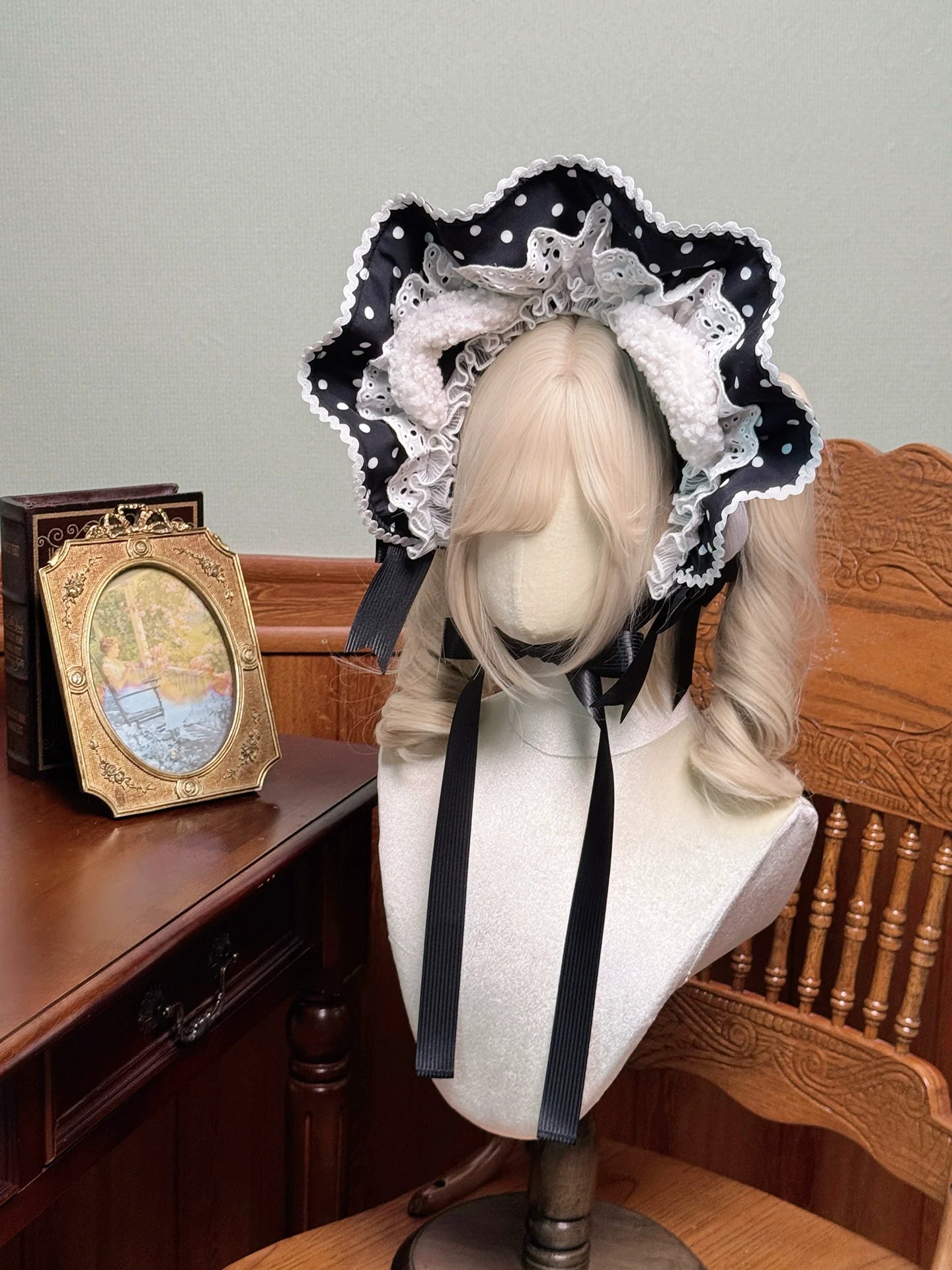 Alice Girl - Old School Polka Dots - Sweet Lolita BNT & Detachable Sleeves