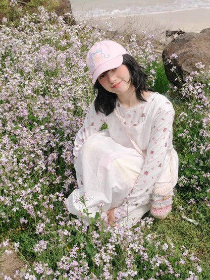 Floral long sleeve T-shirt【s0000008348】