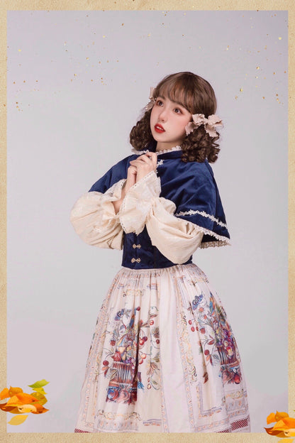 Miss Point - Praise of Abundance - Bavarian Style Lolita Velvet Hooded Cape